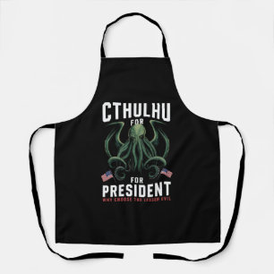 Lustige Wahlen 2024 Cthulhu für Präsident  Schürze