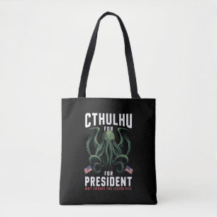 Lustige Wahlen 2024 Cthulhu für Präsident  Tasche