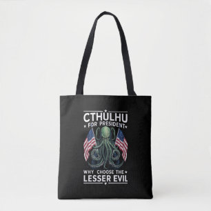 Lustige Wahlen 2024 Cthulhu Für Präsident  Tasche