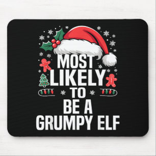 Lustige wahrscheinlichste Weihnachts-Familien-Pyja Mousepad