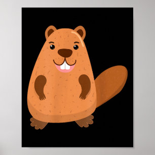 Lustige Waldmurmeltiere Murmeltiere Erdhörnchen Wa Poster