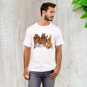 Lustige Waldtiere Süße Waldkreaturen T-Shirt