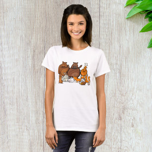 Lustige Waldtiere Süße Waldkreaturen T-Shirt