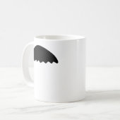 Lustige Waltus Art-Schwarz-Schnurrbart-Tassen Kaffeetasse (Vorderseite Links)