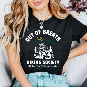 Lustige Wandergesellschaft außer Atem T-Shirt