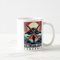 Lustige Wanderkunst bestieg den Kilimandscharo für