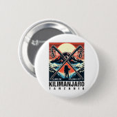 Lustige Wanderskunst bestieg den Kilimandscharo fü Button (Vorne & Hinten)