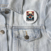 Lustige Wanderskunst bestieg den Kilimandscharo fü Button (Beispiel)