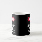 Lustige Warnung, ich könnte spontan reden über Kaffeetasse (Mittel)