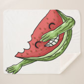 lustige Wassermelone Sherpadecke (Vorderseite (Horizontal))