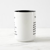 lustige Watchmaker Definition Geschenke für Männer Tasse (Zentrum)