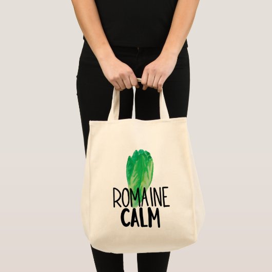 Lustige Watercolor-Kopfsalat-Taschen-Tasche Tragetasche (Vorderseite (Produkt))