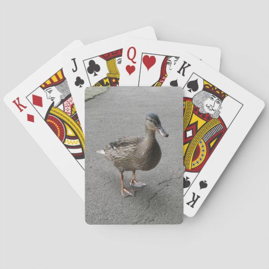 Lustige watschelnde Enten-Spielkarten Spielkarten (Rückseite)