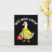Lustige Wee Woo Crew Gans Emt Rettungssanitäter Fe Karte (Gelbe Blume)