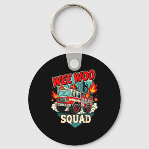 Lustige Wee Woo Squad Feuerwehr Feuerwehrmann Fi Schlüsselanhänger