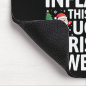 Lustige wegen Inflation hässliche Weihnachtspullov Mousepad (Ecke)