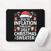 Lustige wegen Inflation hässliche Weihnachtspullov Mousepad (Mit Mouse)