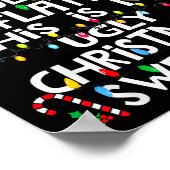 Lustige wegen Inflation hässliche Weihnachtspullov Poster (Ecke)