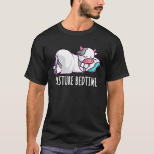 Lustige Weide Schlafenszeit Süße Kuh Schlafende Py T-Shirt