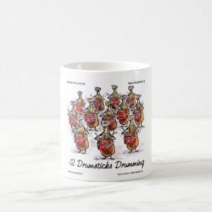 Lustige Weihnachten 12 Trommelschlägel Trommeln Ge Kaffeetasse