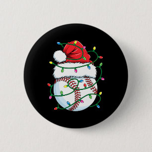 Lustige Weihnachten Bysebyll Santa Hut Männer Jung Button