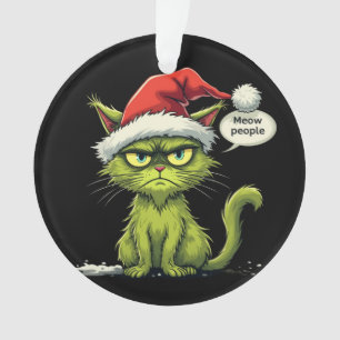 Lustige Weihnachten "Ew Leute" Meowy Katzenliebha Ornament