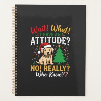 Lustige Weihnachten Hund Haltung Feiertag Planer