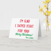 lustige Weihnachten Ich bin froh, dass ich für dic Karte (Gelbe Blume)