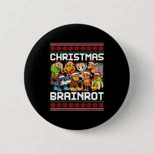 Lustige Weihnachten Italienische Gehirnerweichung Button