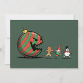 Lustige Weihnachten Lebkuchen Weihnachtsmann Feier (Vorderseite)