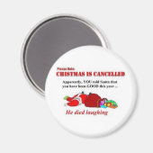lustige Weihnachten Magnet (Vorderseite/Rückseite)