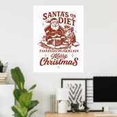 Lustige Weihnachten Poster (Heimbüro)