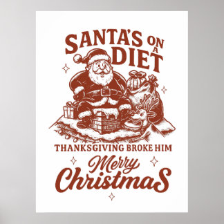 Lustige Weihnachten Poster