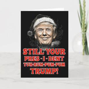 Lustige Weihnachten Präsident Trump Pyjama Hässlic Karte