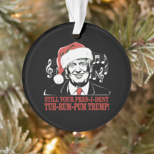Lustige Weihnachten Präsident Trump Pyjama hässlic Ornament