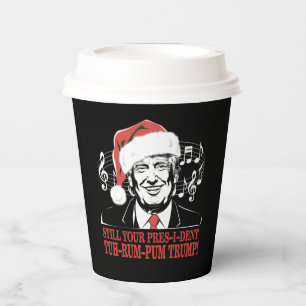 Lustige Weihnachten Präsident Trump Pyjama hässlic Pappbecher