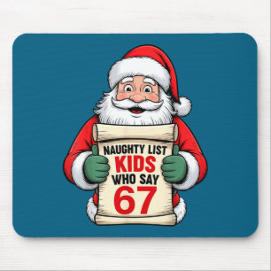 Lustige Weihnachten Santa Böse Liste Kinder, die 6 Mousepad
