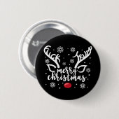 Lustige Weihnachten Subtile versteckte Nachricht F Button (Vorne & Hinten)
