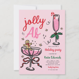 Lustige Weihnachts-Cocktailparty Feiertagsfeier Einladung