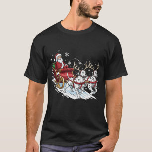 Lustige Weihnachts-Dalmatiner-Hunde Liebhaber Xmas T-Shirt