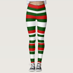 Lustige Weihnachts-Deck-the-Halls-Crew Rot-Grün-Ge Leggings