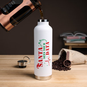 Lustige Weihnachts-Fitness-Daten-Tracking-Bekleidu Trinkflasche