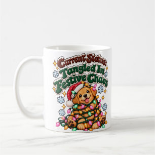 Lustige Weihnachts-Hund-Lichter Sarkastischer Wint Kaffeetasse