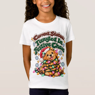 Lustige Weihnachts-Hund-Lichter Sarkastischer Wint T-Shirt