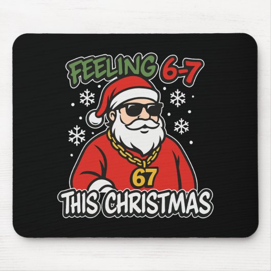 Lustige Weihnachts-Kinder 6-7 67 Sechs Sieben Meme Mousepad (Vorne)