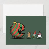 Lustige Weihnachts-PfefferSanta-Feiertagsfeier Feiertagskarte (Vorne/Hinten)