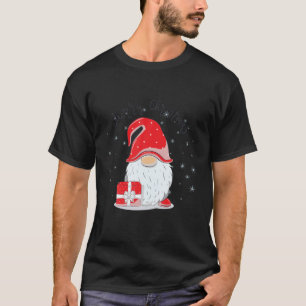 Lustige Weihnachts-Pyjama Xmas Gnome Schneeflocke T-Shirt