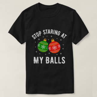Lustige Weihnachts-Schmuckkugeln-Witz T-Shirt