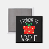 Lustige Weihnachts-Schwangerschaftsankündigung Ich Magnet (Vorderseite/Rückseite)