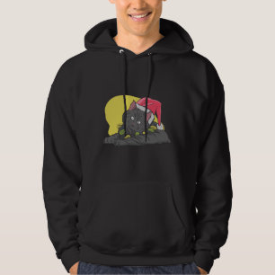 Lustige Weihnachts-Schwarze Katze Hoodie